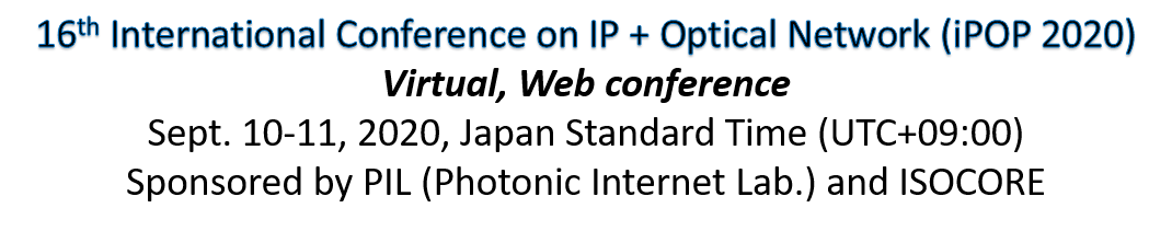 IP + Optical Network  (iPOP 2020)